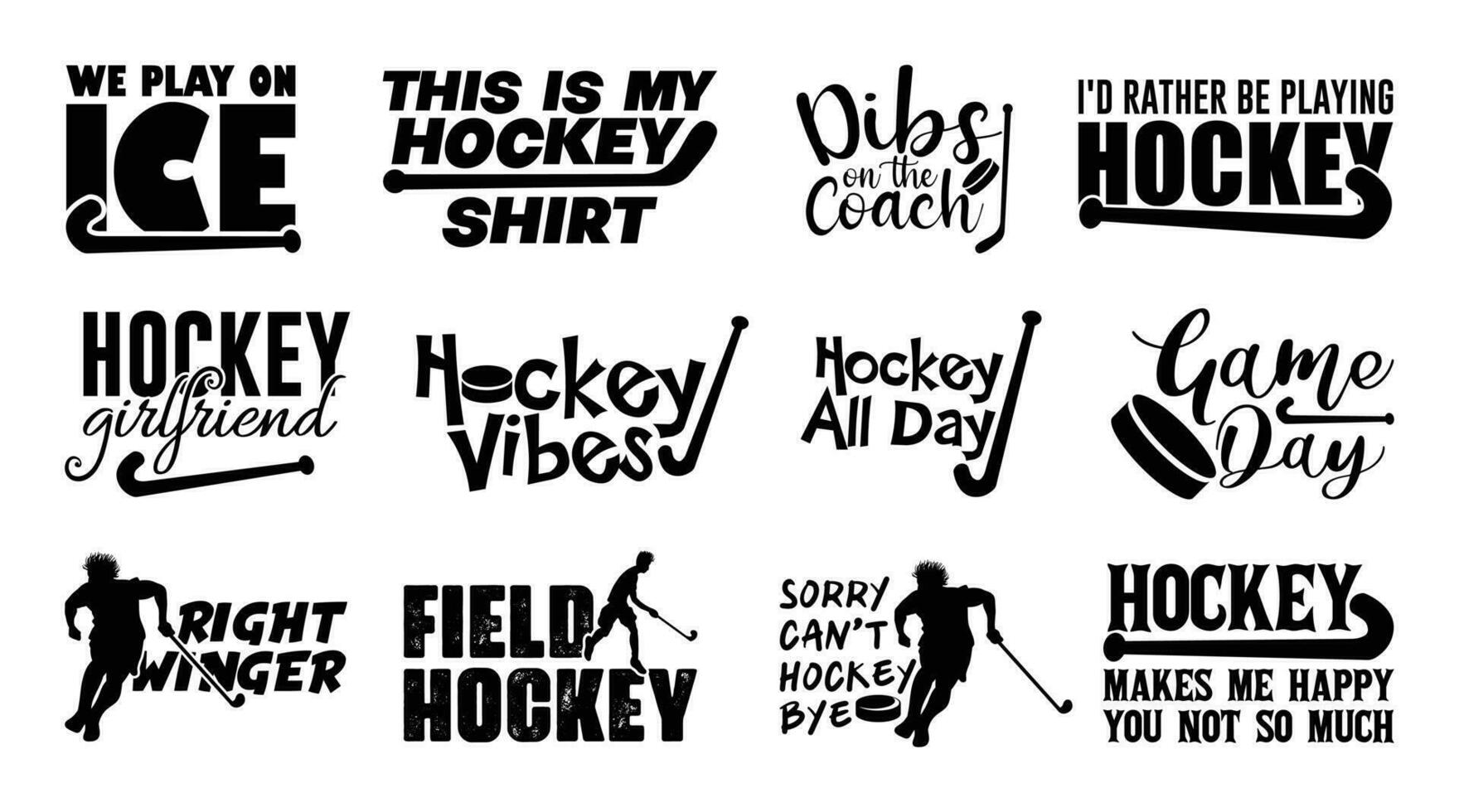 hockey t skjorta design bunt, vektor hockey t skjorta design, hockey skjorta typografi t skjorta design samling