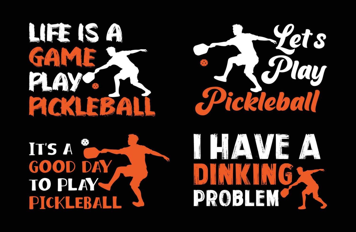 Pickleball t Hemd Design bündeln, Vektor Pickleball t Hemd Design, Pickleball Shirt, Pickleball Typografie t Hemd Design Sammlung