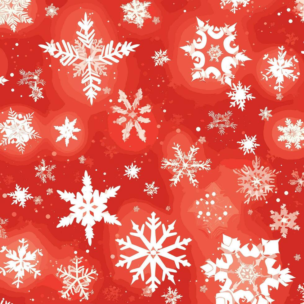 Vielfalt von Schneeflocken Weihnachten Hintergrund Vektor
