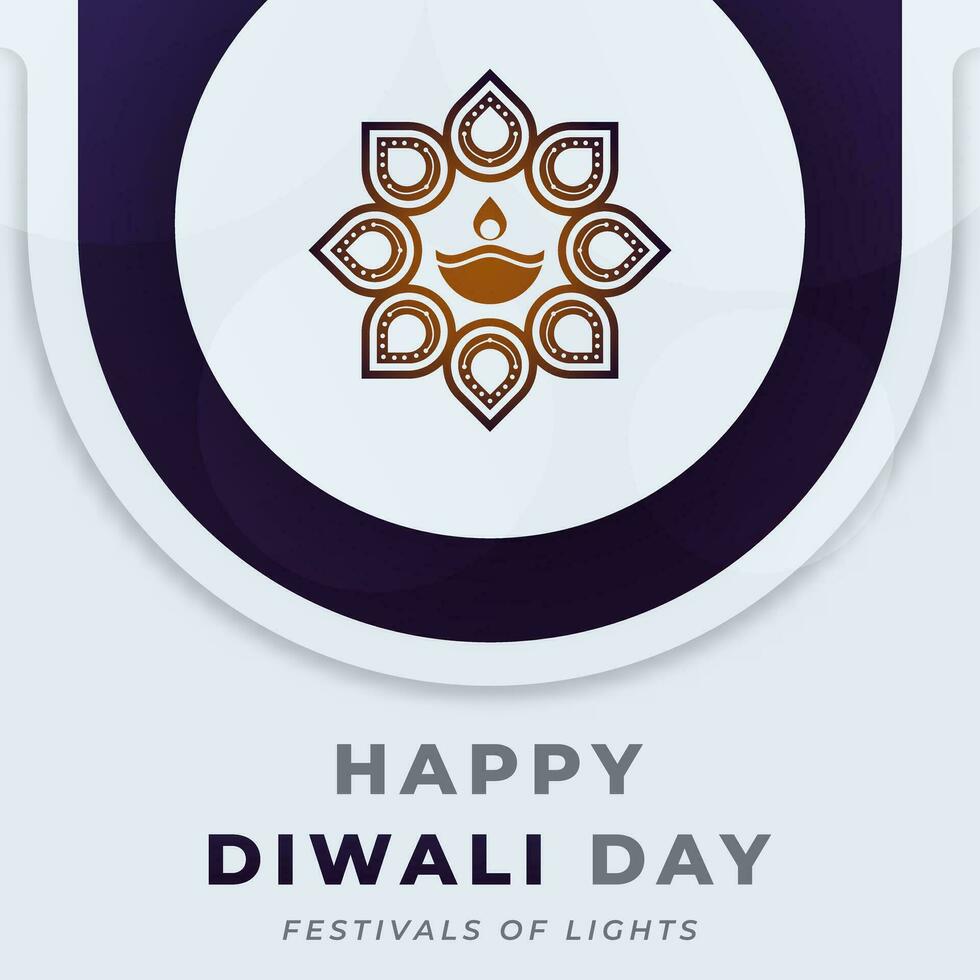 Lycklig diwali dag firande vektor design illustration för bakgrund, affisch, baner, reklam, hälsning kort