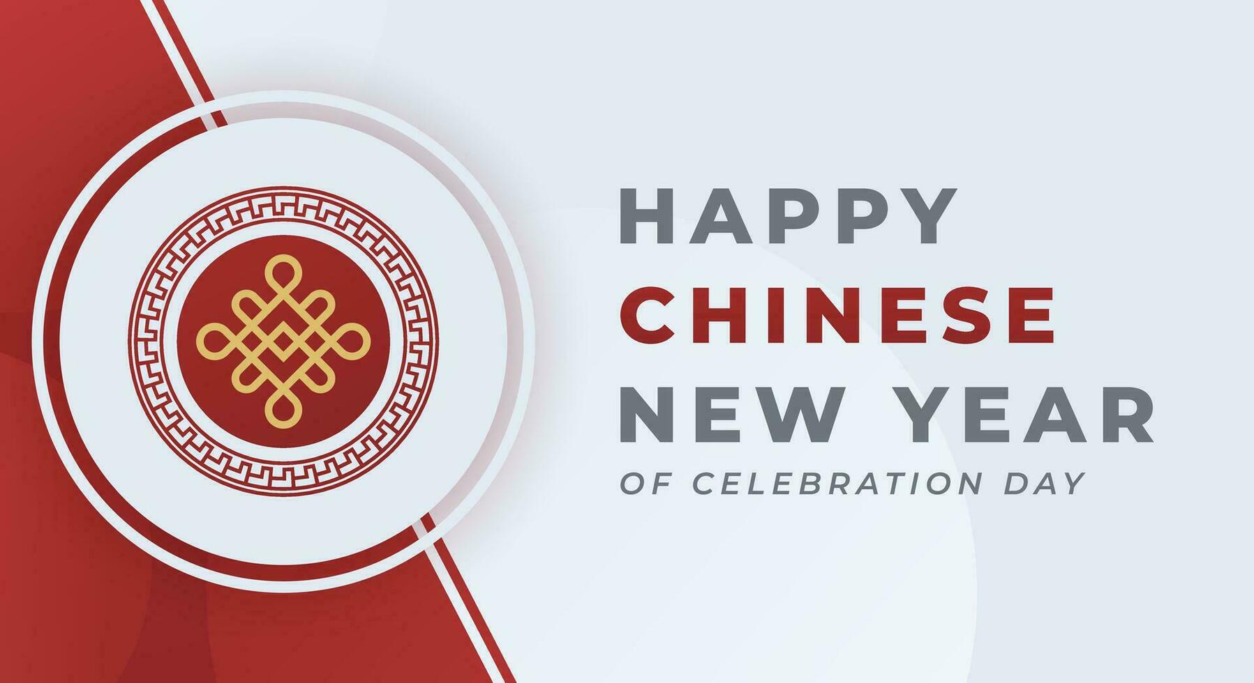glücklich Chinesisch Neu Jahr Feier Vektor Design Illustration zum Hintergrund, Poster, Banner, Werbung, Gruß Karte