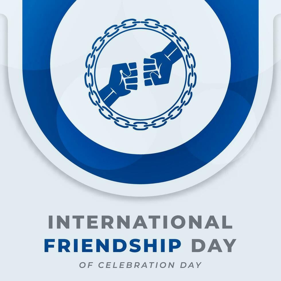 glücklich Freundschaft Tag Feier Vektor Design Illustration zum Hintergrund, Poster, Banner, Werbung, Gruß Karte