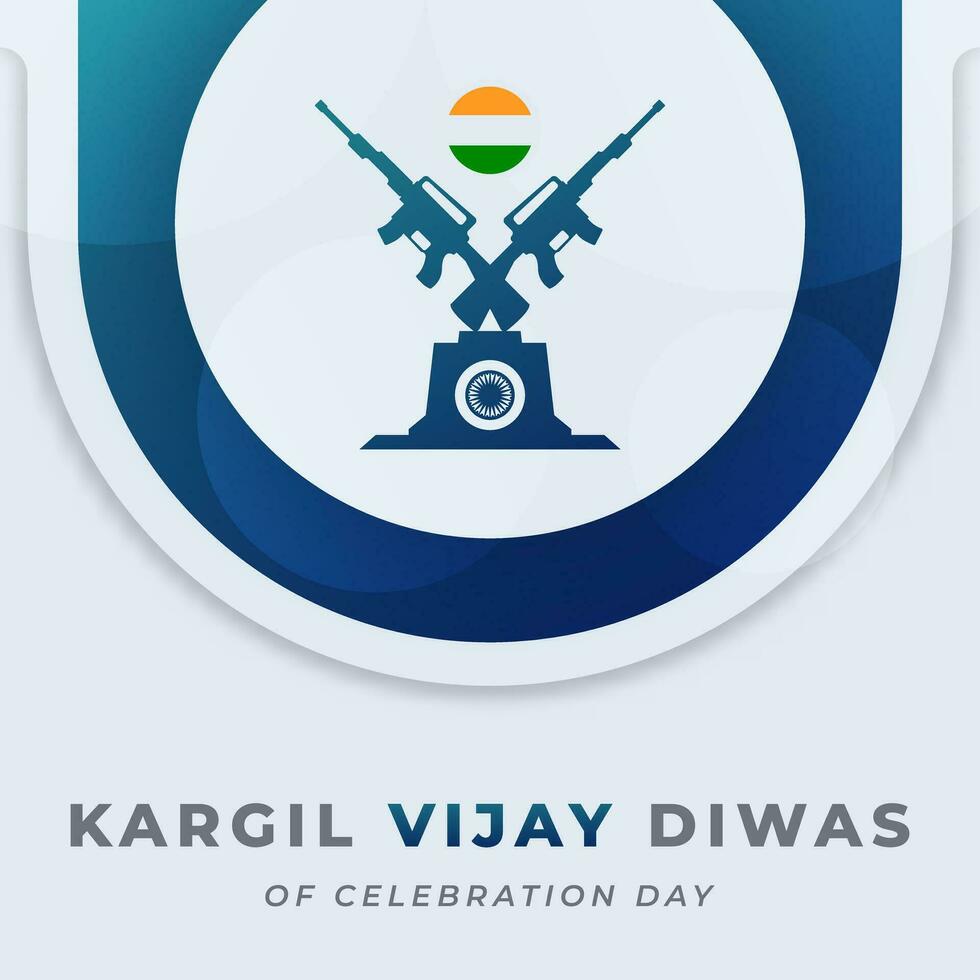 kargil vijay diwas Feier Vektor Design Illustration zum Hintergrund, Poster, Banner, Werbung, Gruß Karte