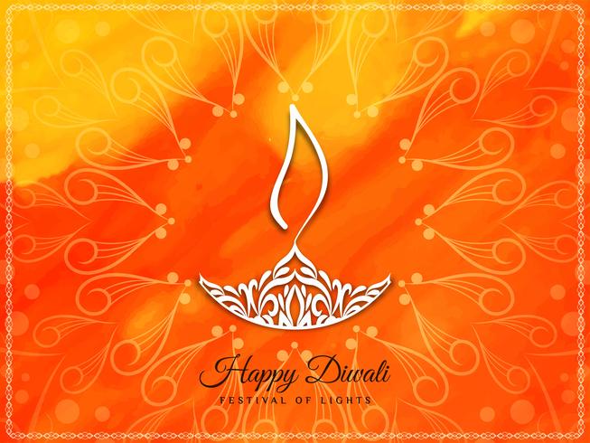 Abstrakt Glad Diwali vacker bakgrundsdesign vektor