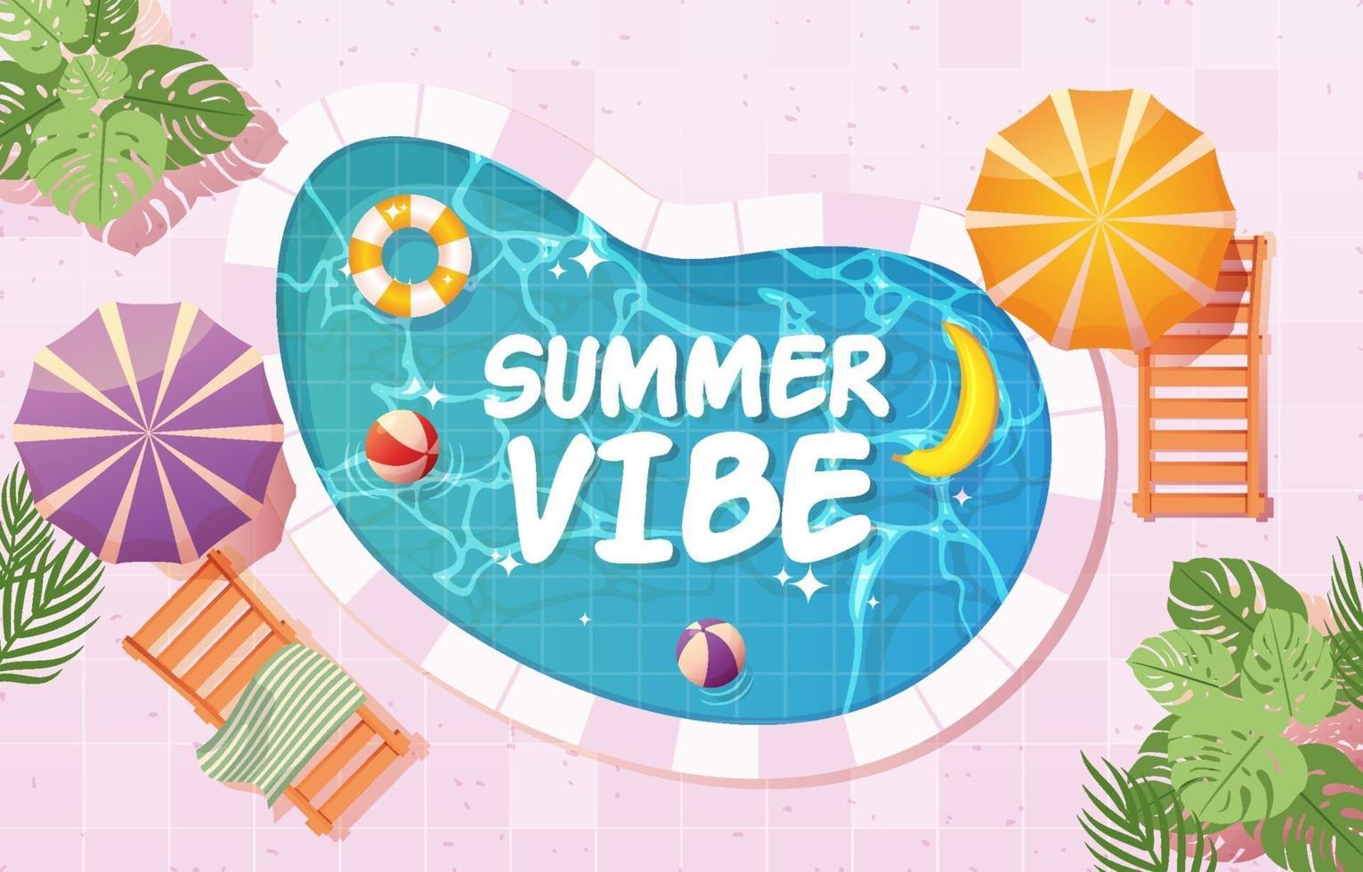 Sommer-Vibe-Hintergrund vektor