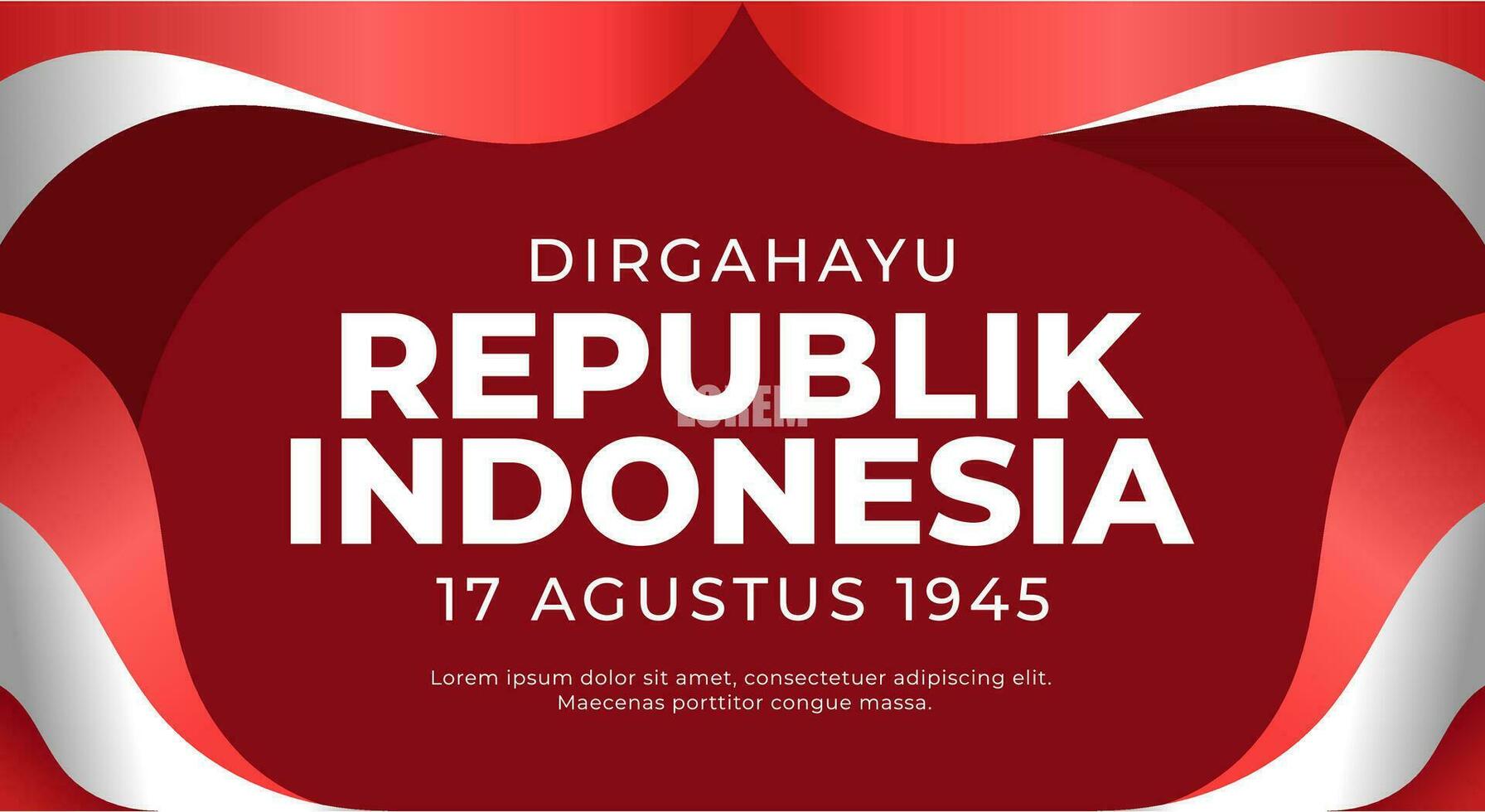 Hintergrund Indonesien Unabhängigkeit Tag Hintergrund vektor