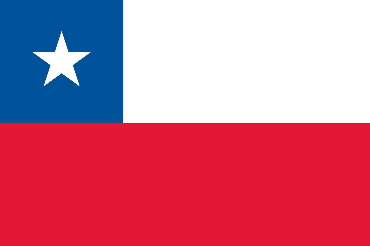 Chile officiellt flagga vektor