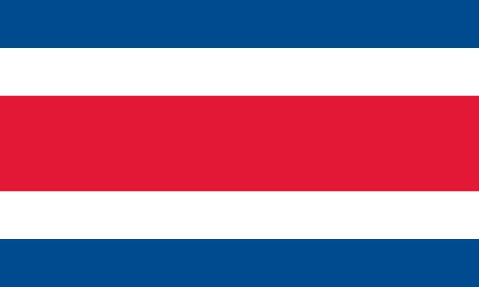 Costa Rica officiellt flagga vektor