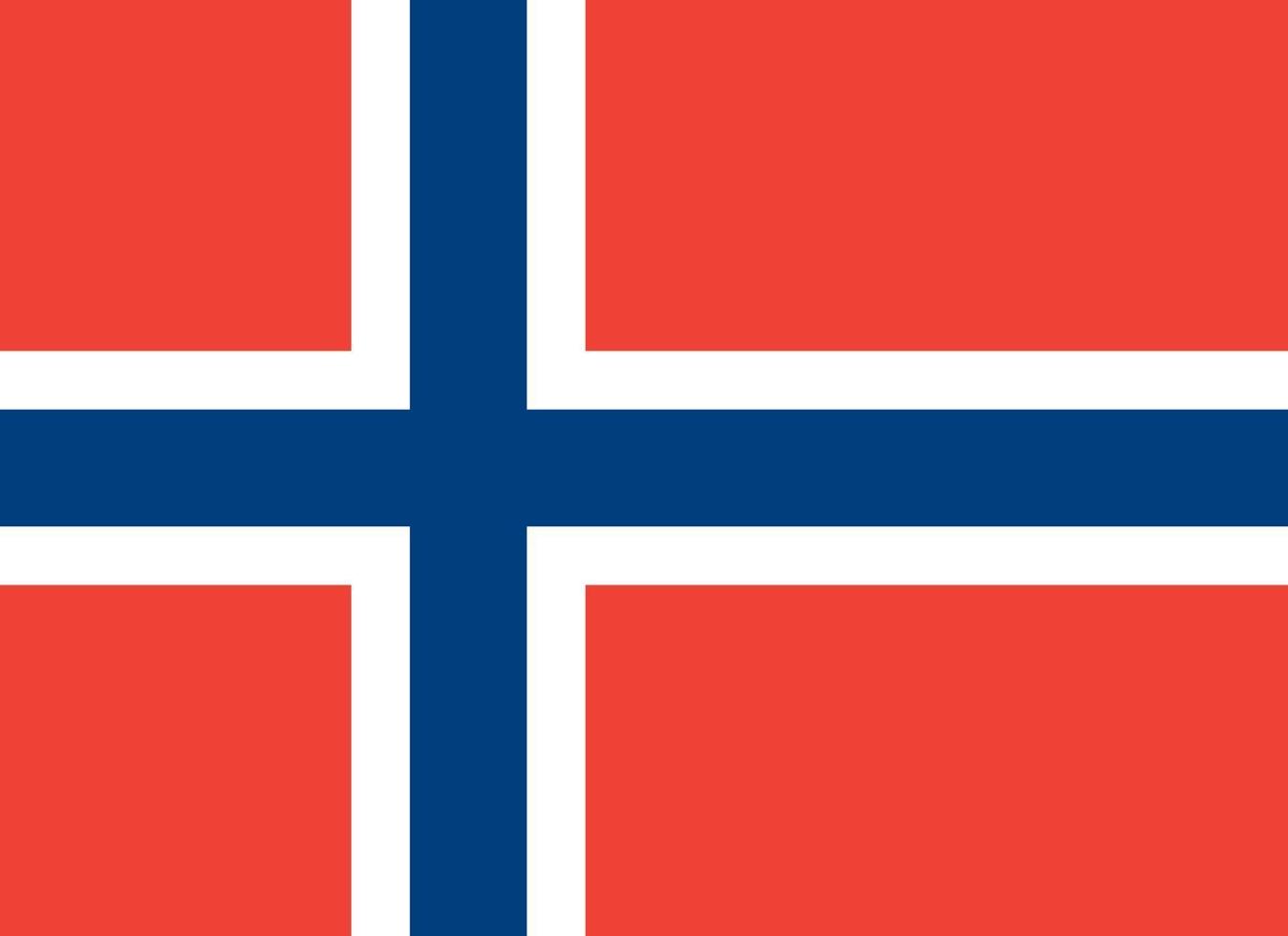 Norwegen offizielle Flagge vektor