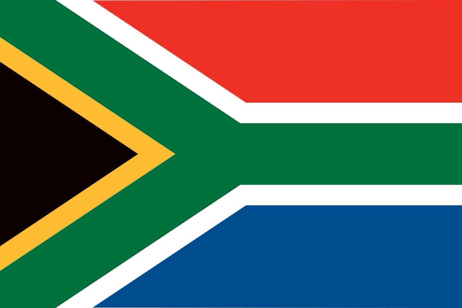 Sydafrika officiellt flagga vektor