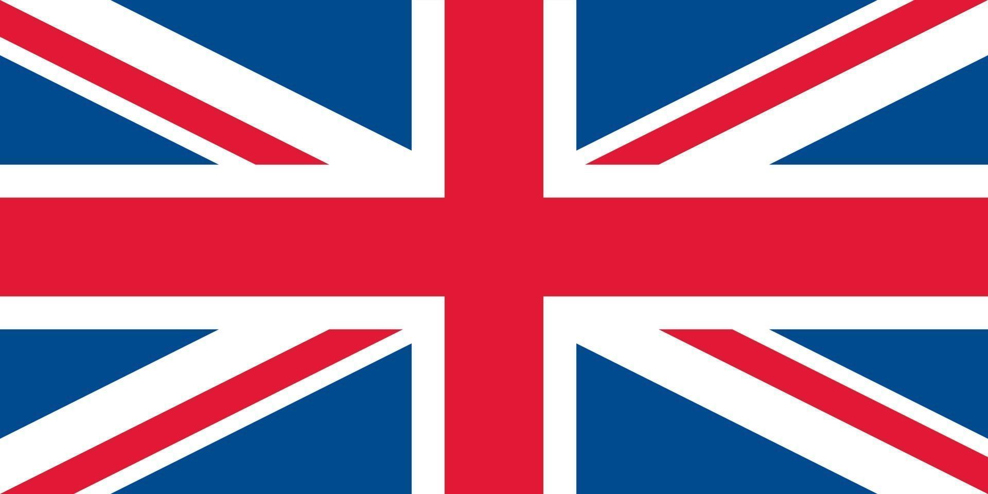 Großbritannien offiziell Flagge vektor