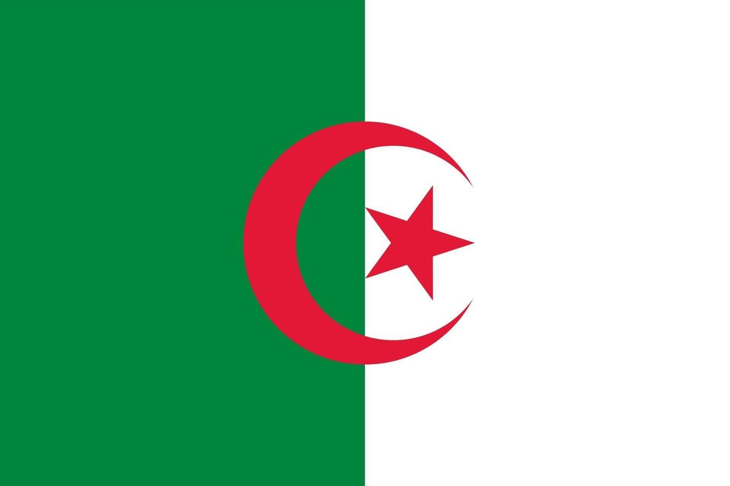 algerien offiziell flagge vektor