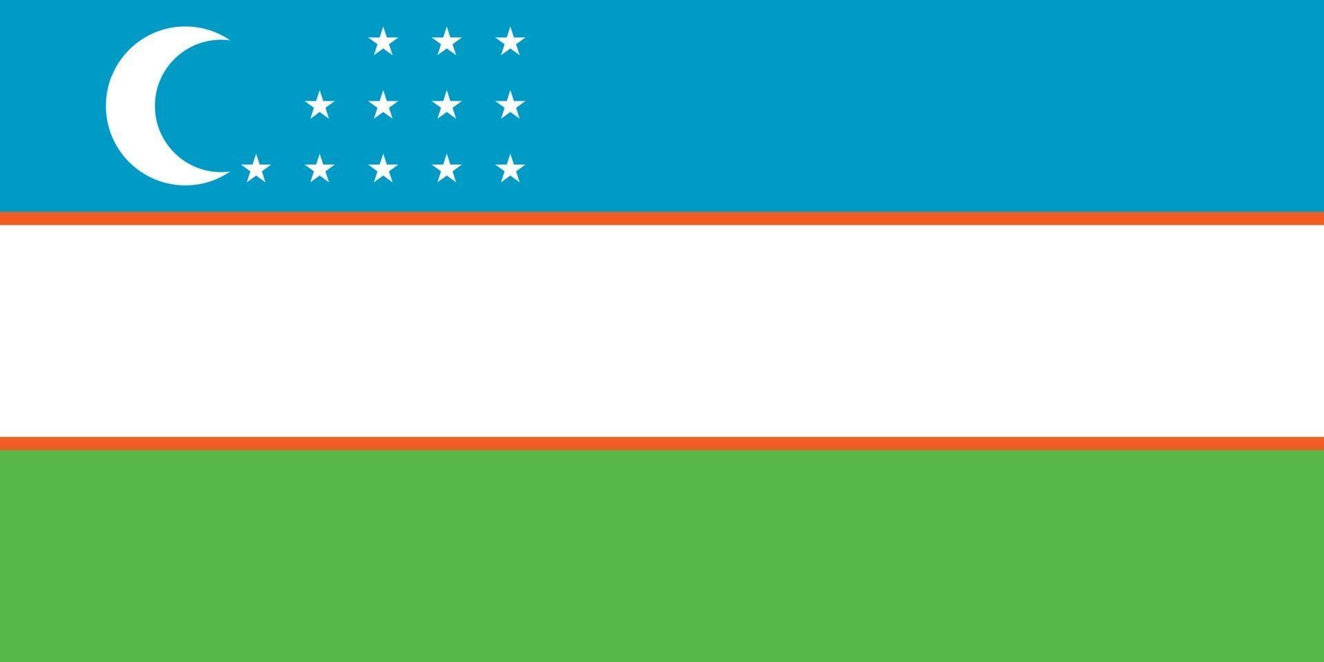 Usbekistan offiziell Flagge vektor