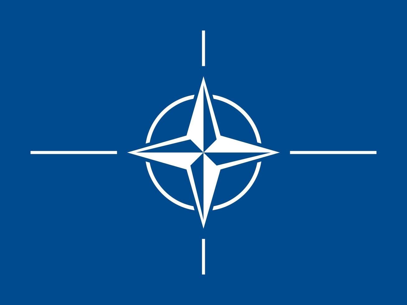 nato offiziell flagge vektor