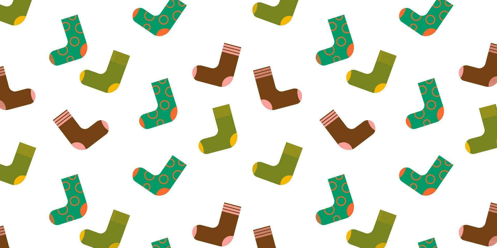 nahtlos Muster von Socken. geometrisch einfach Muster im eben Stil. Minimalismus. vektor