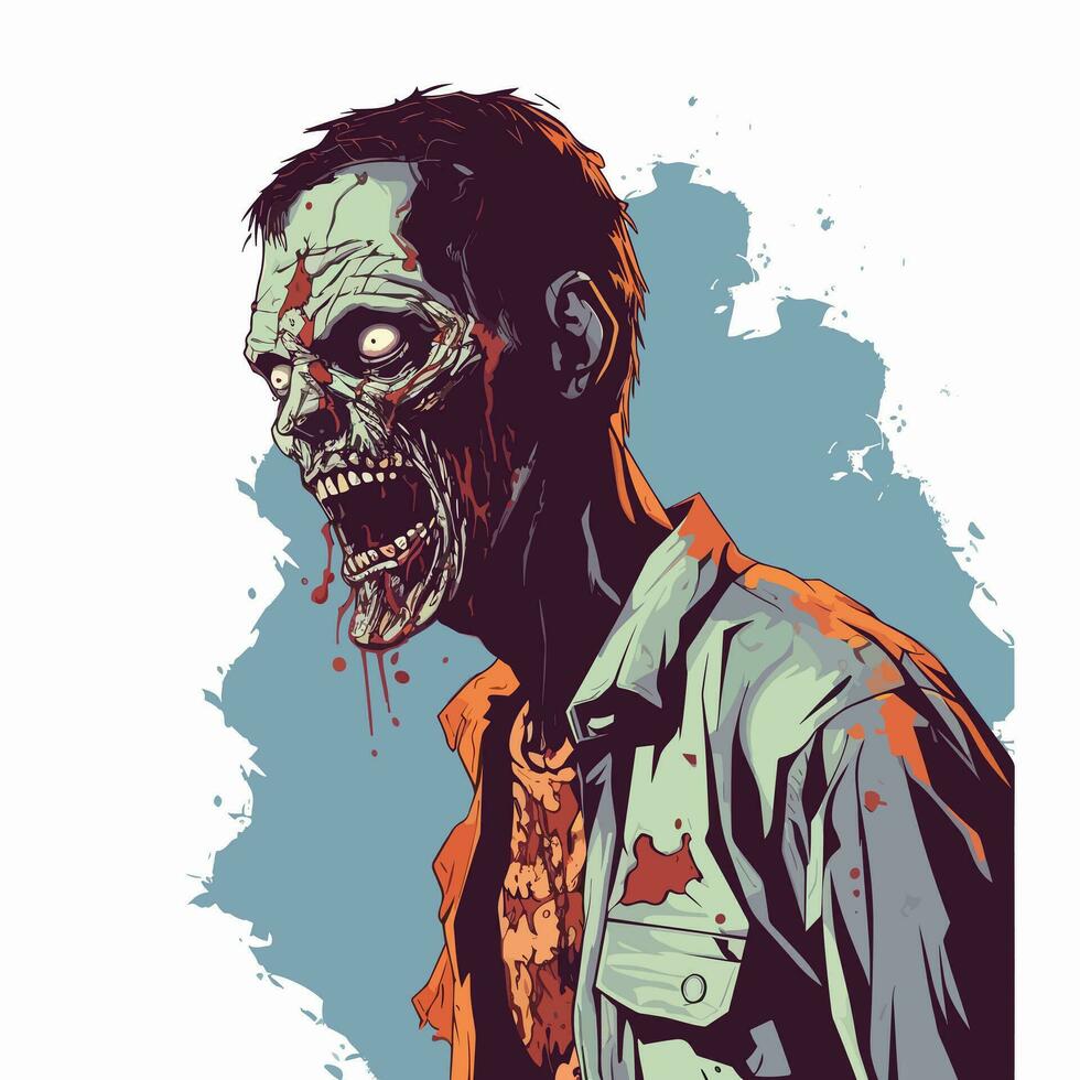zombie huvud vektor