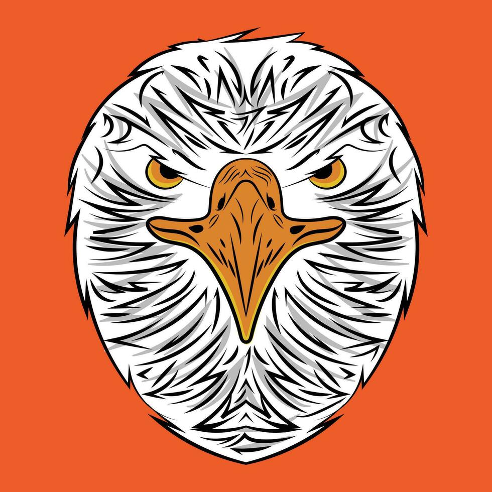 bunt Adler Vektor Illustration auf Weiß Hintergrund Lizenzgebühren kostenlos Kunst Design