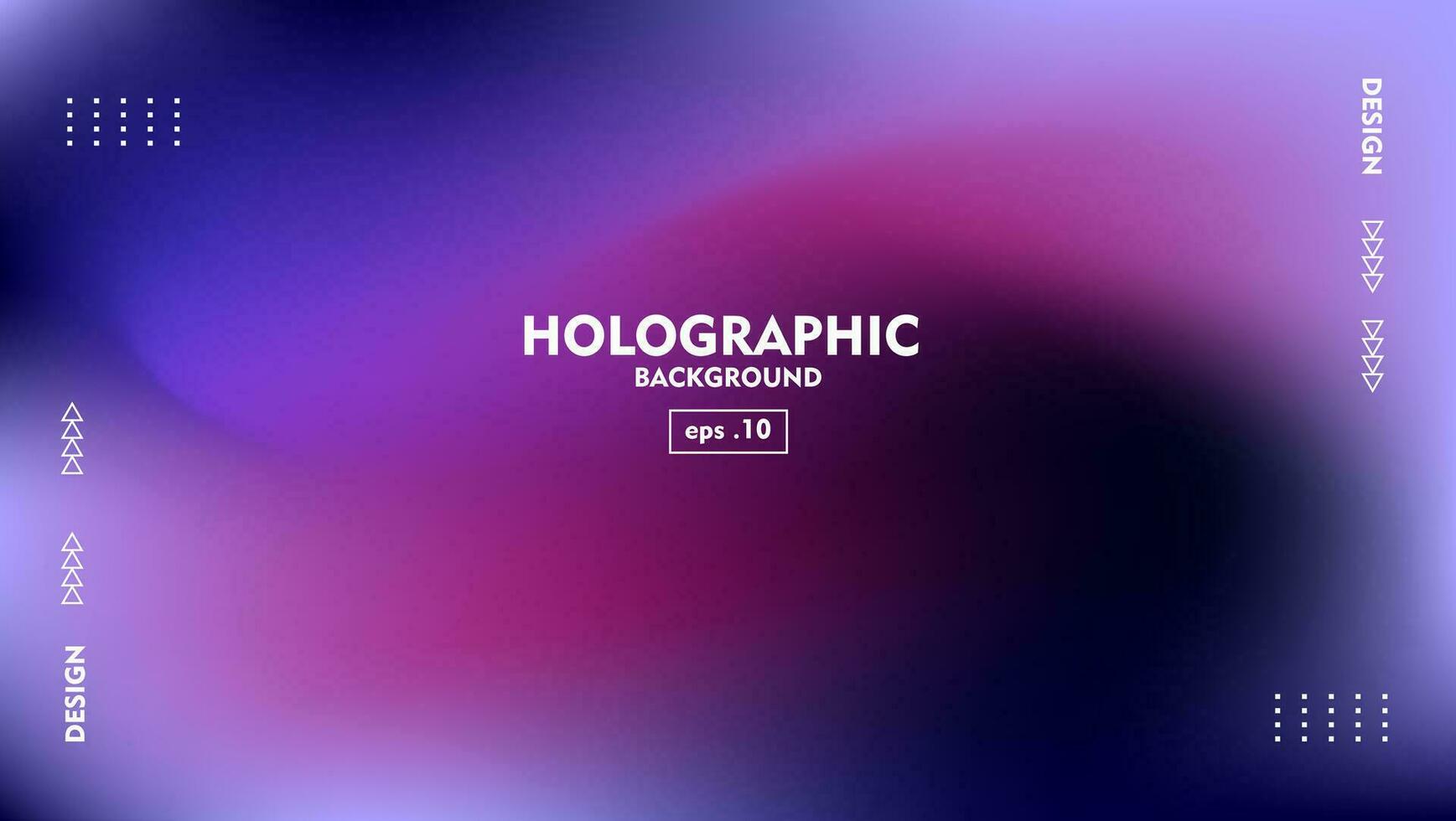 dunkel Blau Gradient abstrakt verschwommen holographisch Hintergrund vektor
