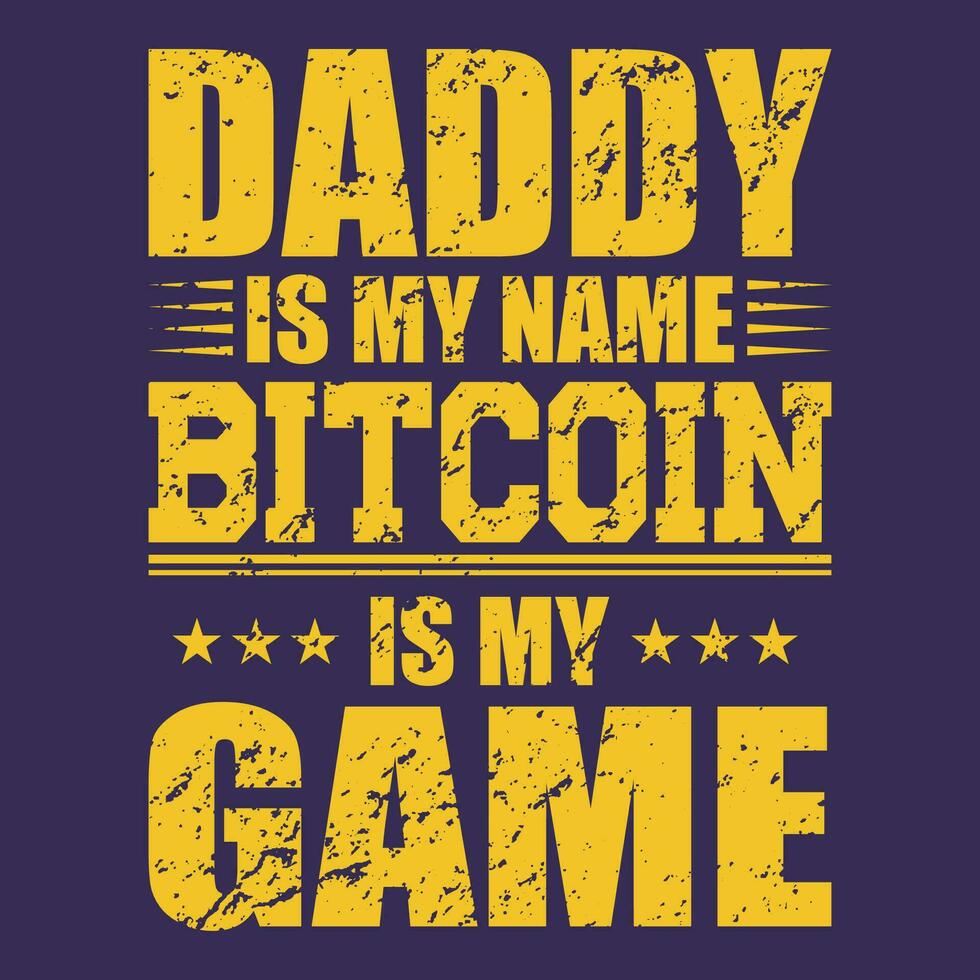 kostenlos Vektor von Bitcoin T-Shirt Design drucken Templete Typografie Text