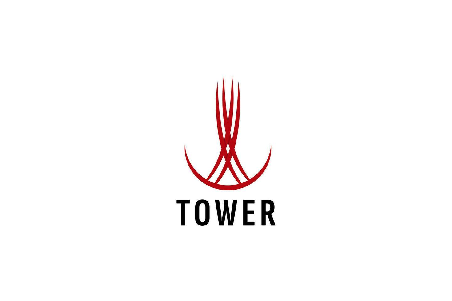 Turm Logo Vektor Symbol Illustration