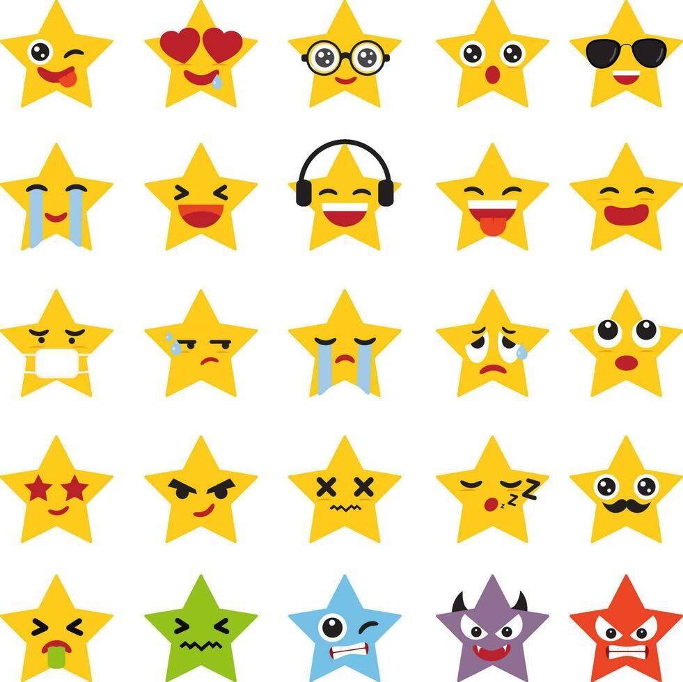 Emoji Sterne Symbole vektor