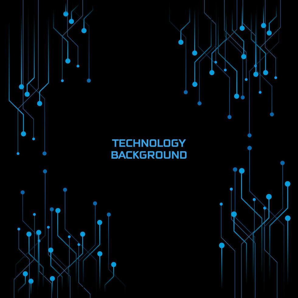 abstrakt Blau Technologie Hintergrund, futuristisch Technologie Stil vektor