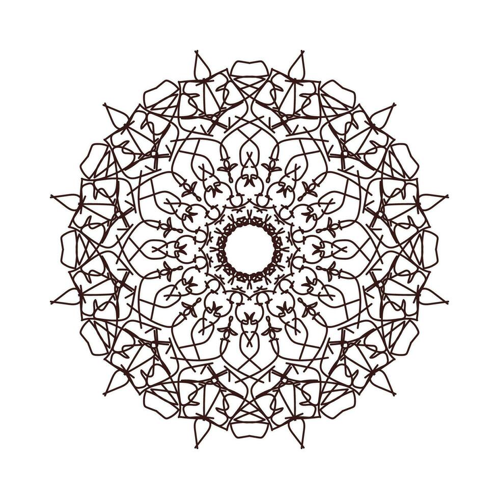 handgezeichnetes Mandala. Dekoration in ethnisch orientalischem Gekritzelornament vektor