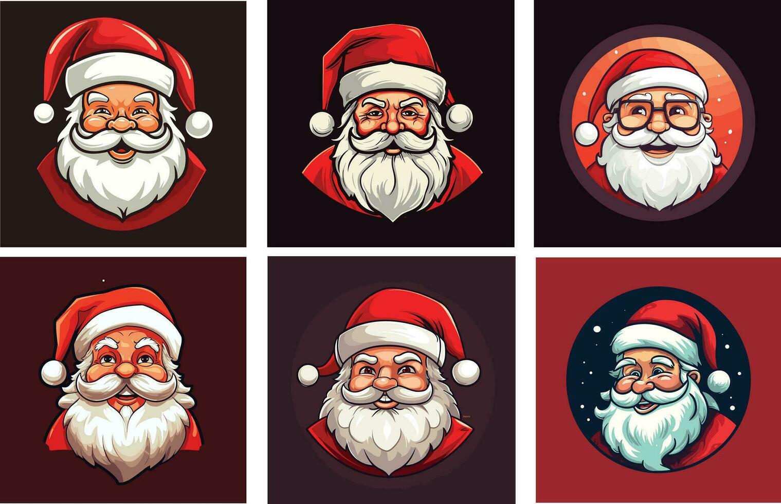 Santa Symbol Vektor Lager Foto. Santa Illustration