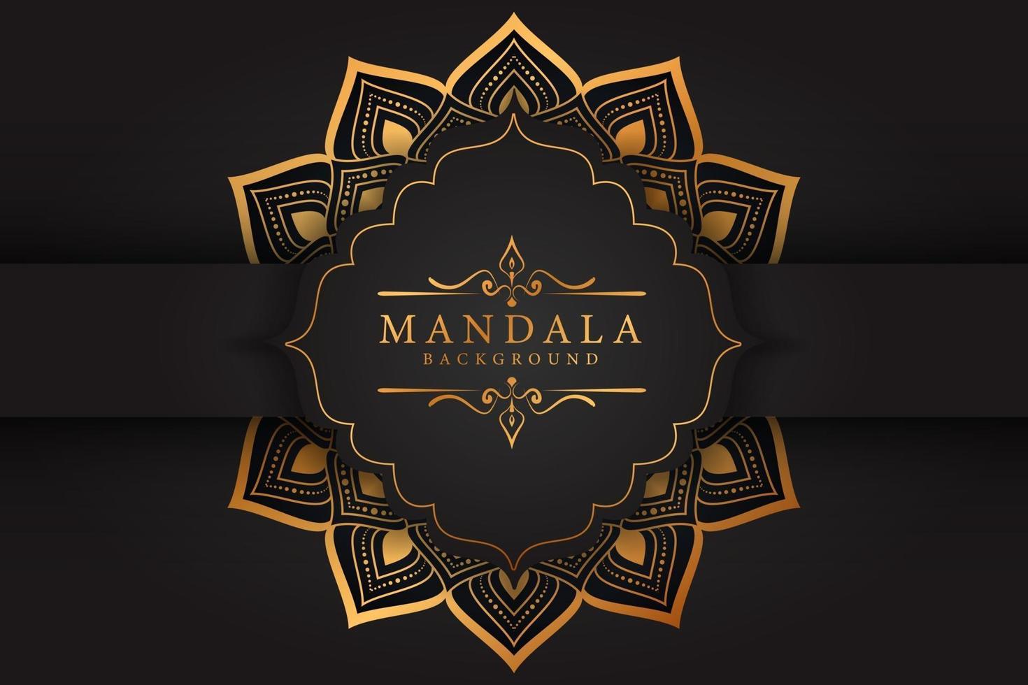 Luxus-Mandala-Hintergrund für Buchcover vektor
