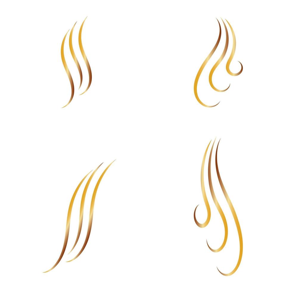 hårlinje logotyp och symbol vektor