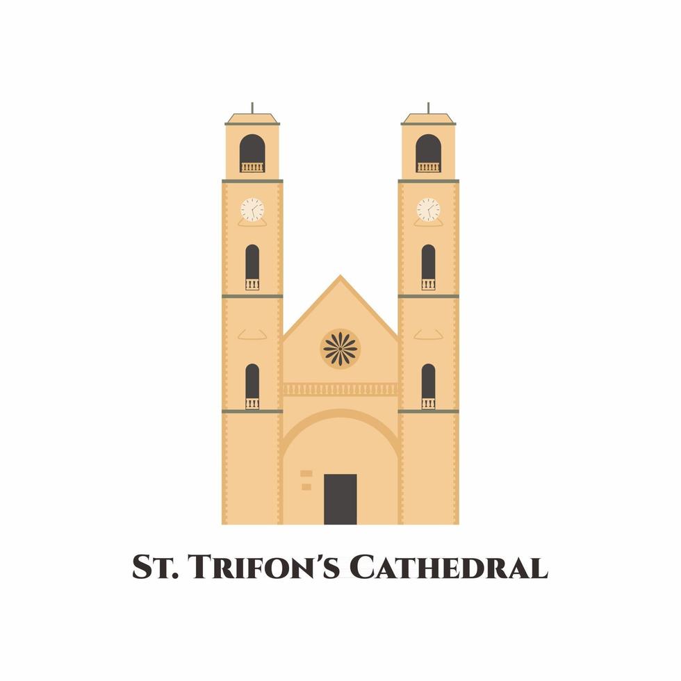 Saint Trifons katedral vektor