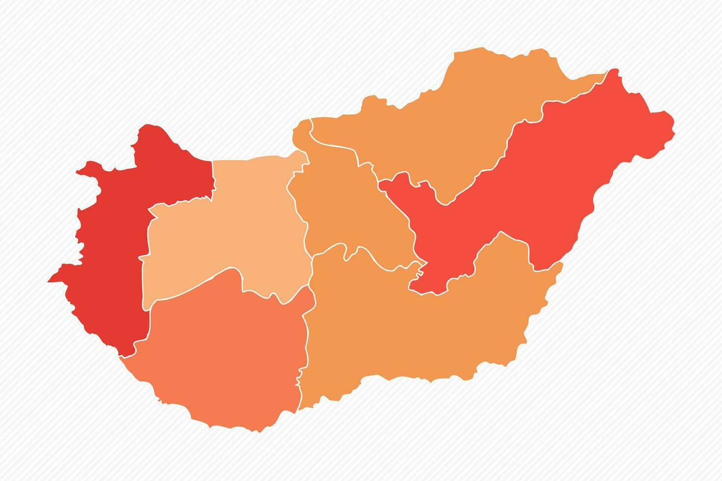 färgrik ungern dividerat Karta illustration vektor