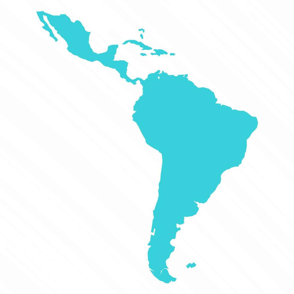 Vektor einfach Karte von Latein Amerika Land