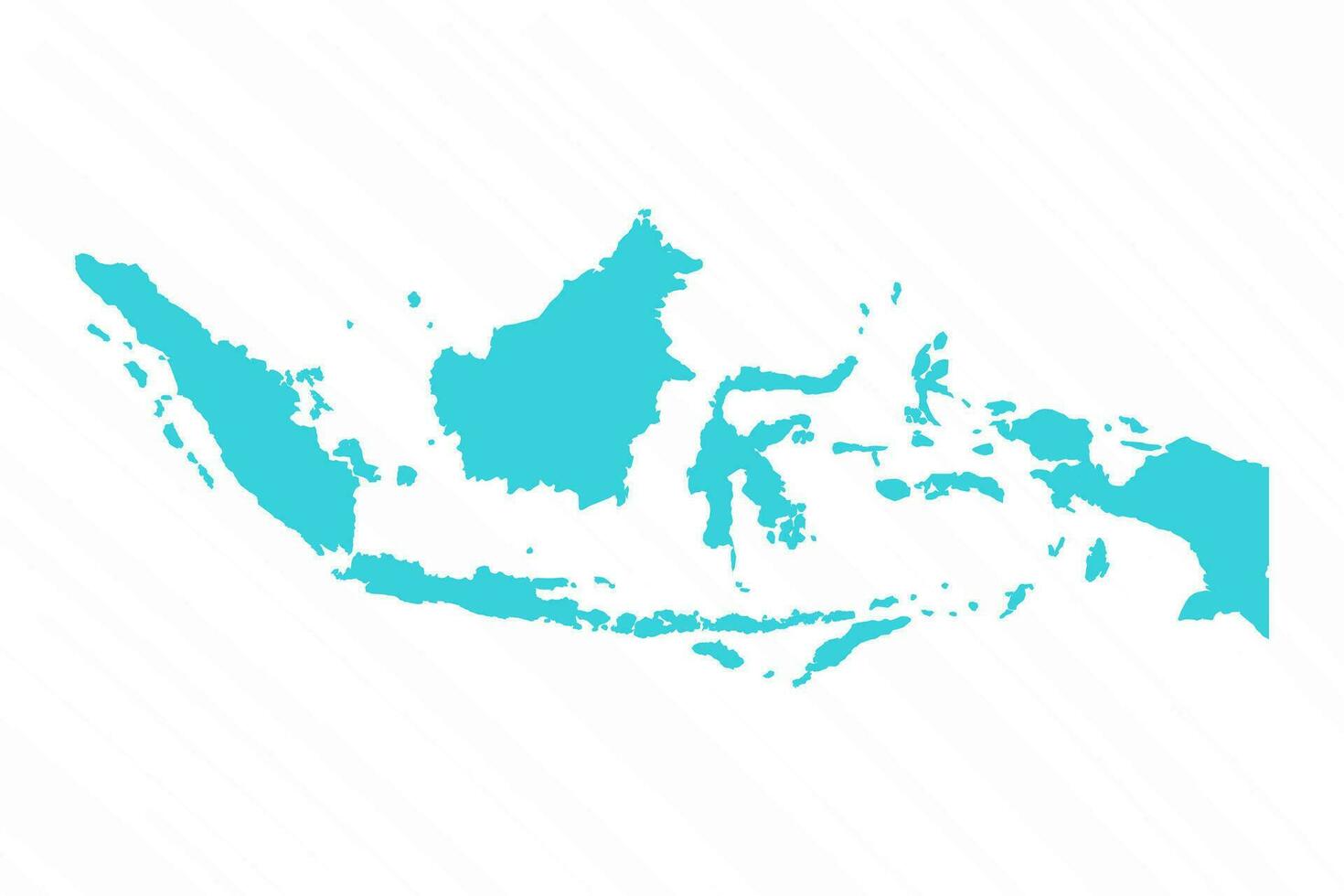 vektor enkel Karta av indonesien Land