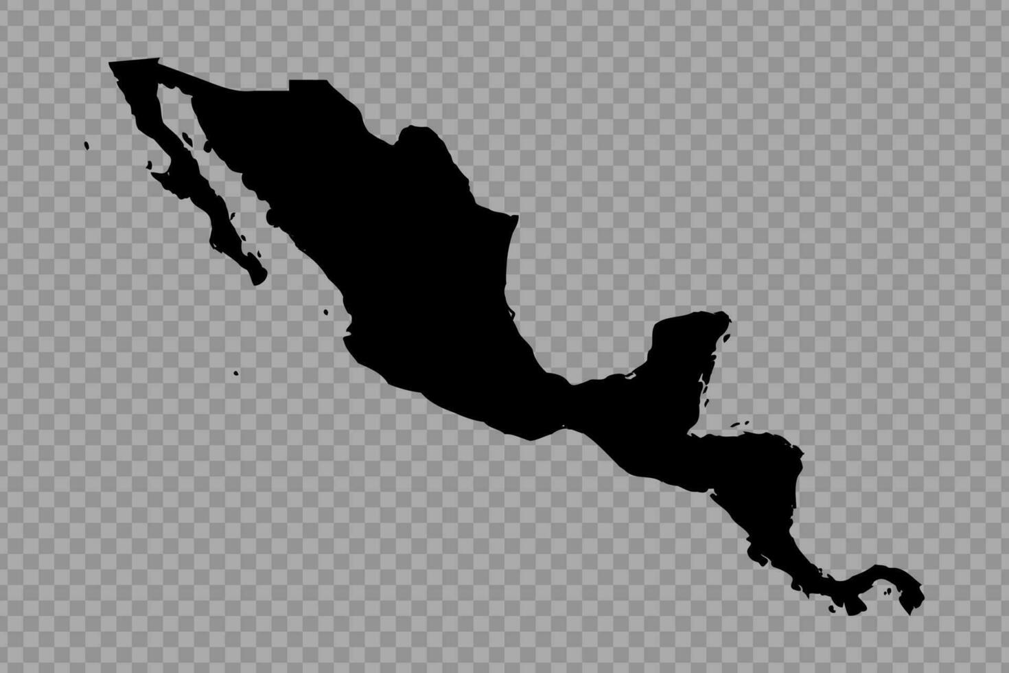 transparent Hintergrund zentral Amerika einfach Karte vektor
