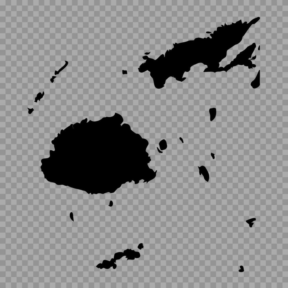 transparent Hintergrund Fidschi einfach Karte vektor
