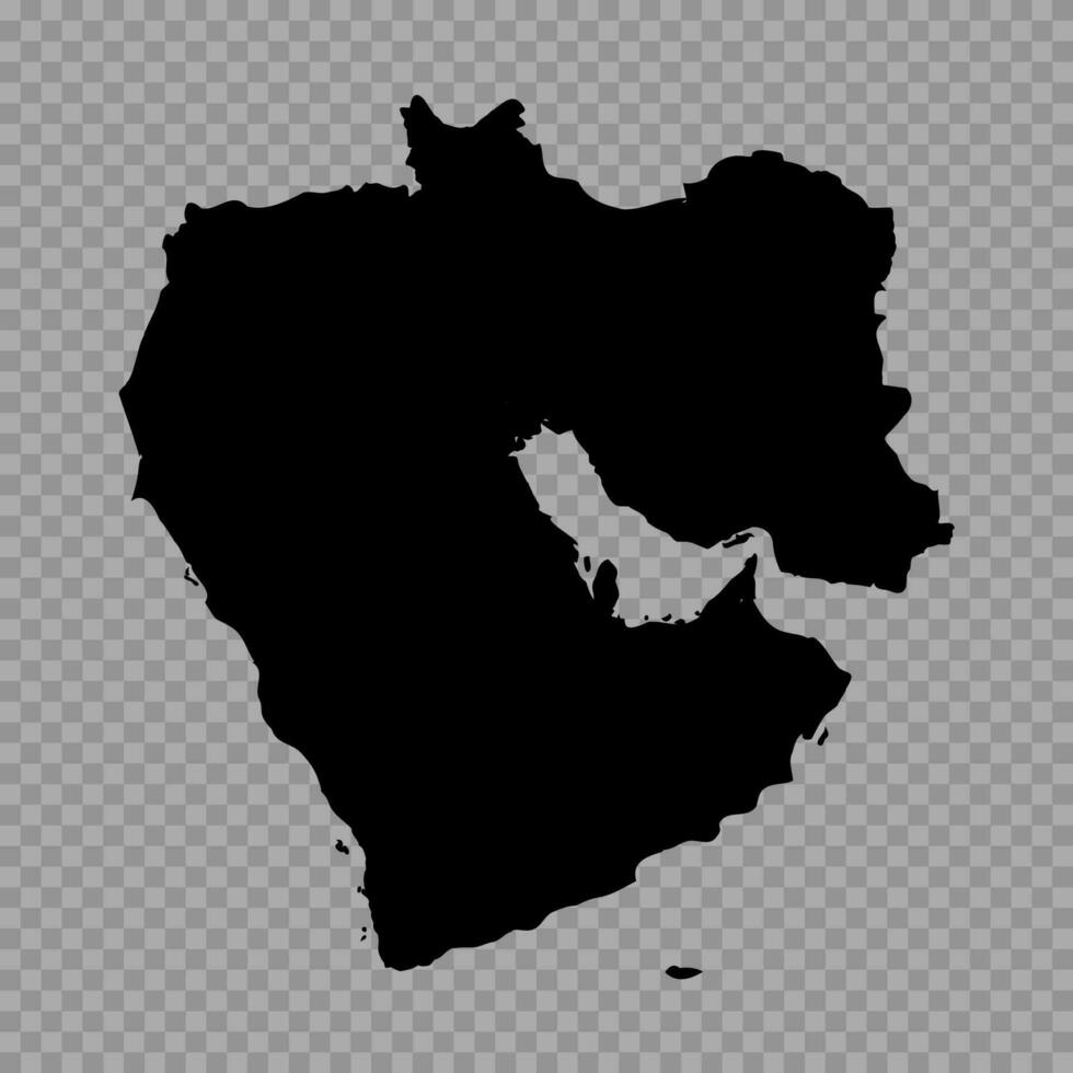 transparent Hintergrund Mitte Osten einfach Karte vektor