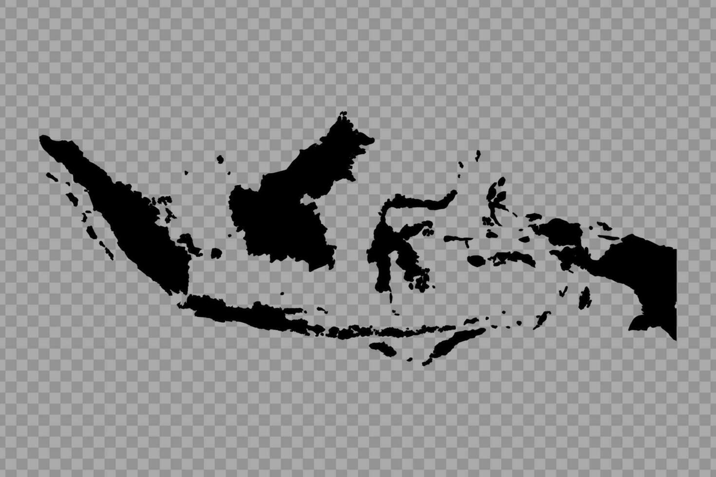transparent Hintergrund Indonesien einfach Karte vektor