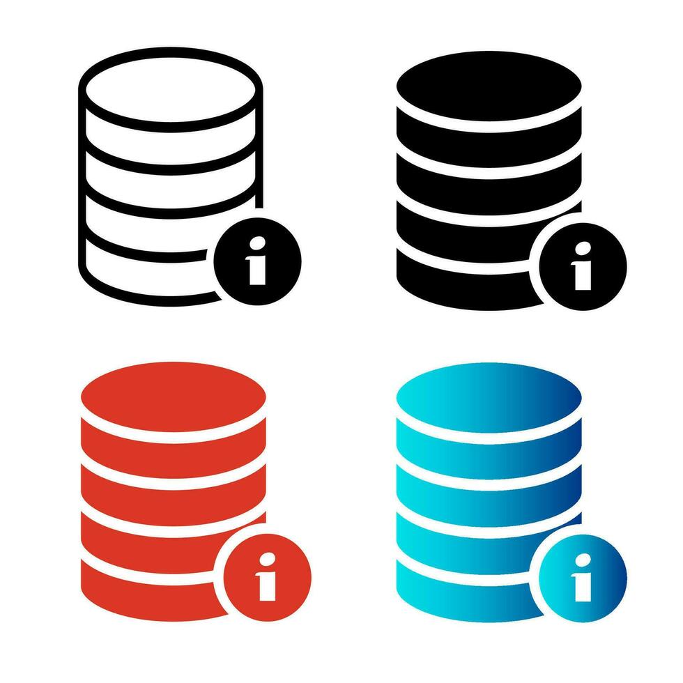 abstrakt databas info silhuett illustration vektor