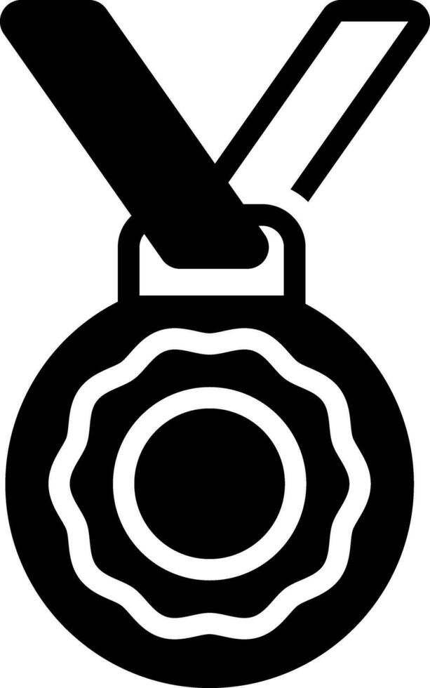 solide Symbol zum Medaille vektor