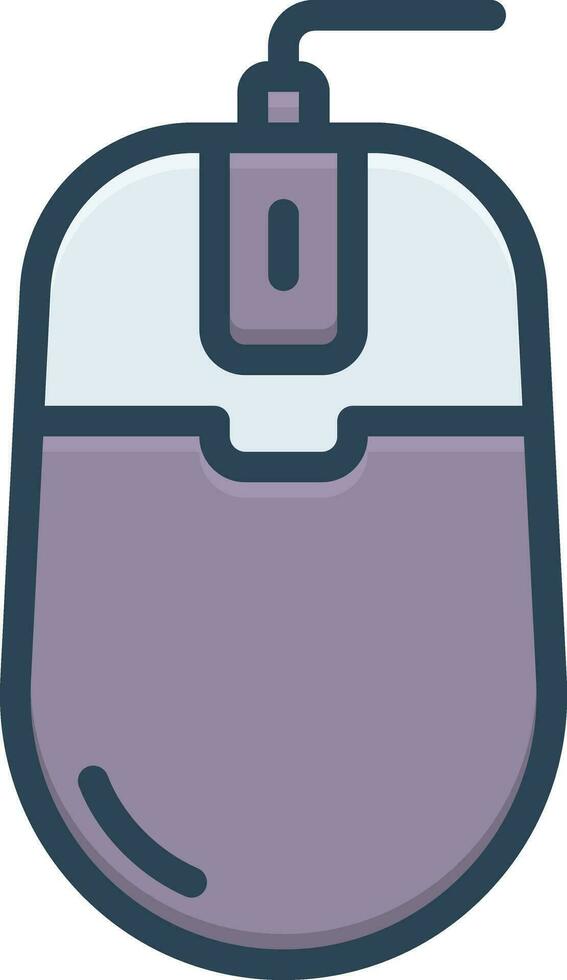 Farbe Symbol zum Computer Maus vektor