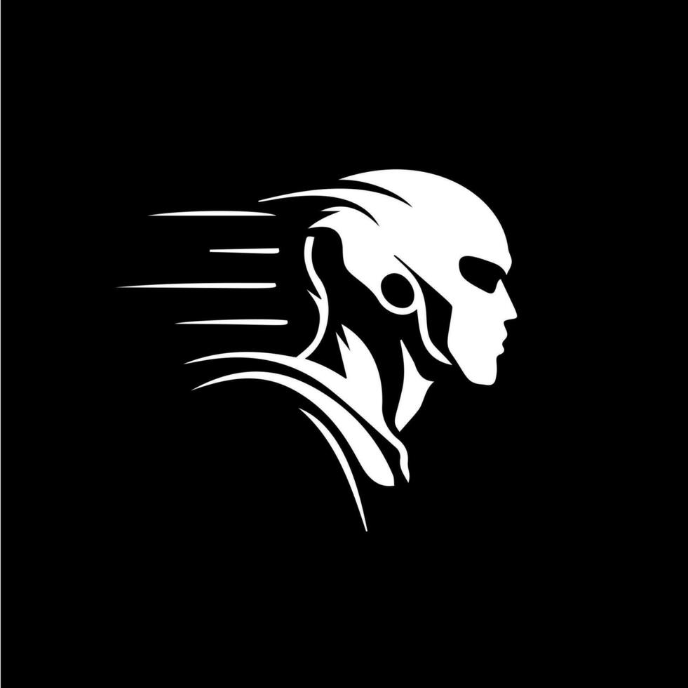 Geschwindigkeit Fahrer Kopf Symbol, Rennfahrer Mann Emblem, Automobil Sport Logo Vorlage. Vektor Illustration.