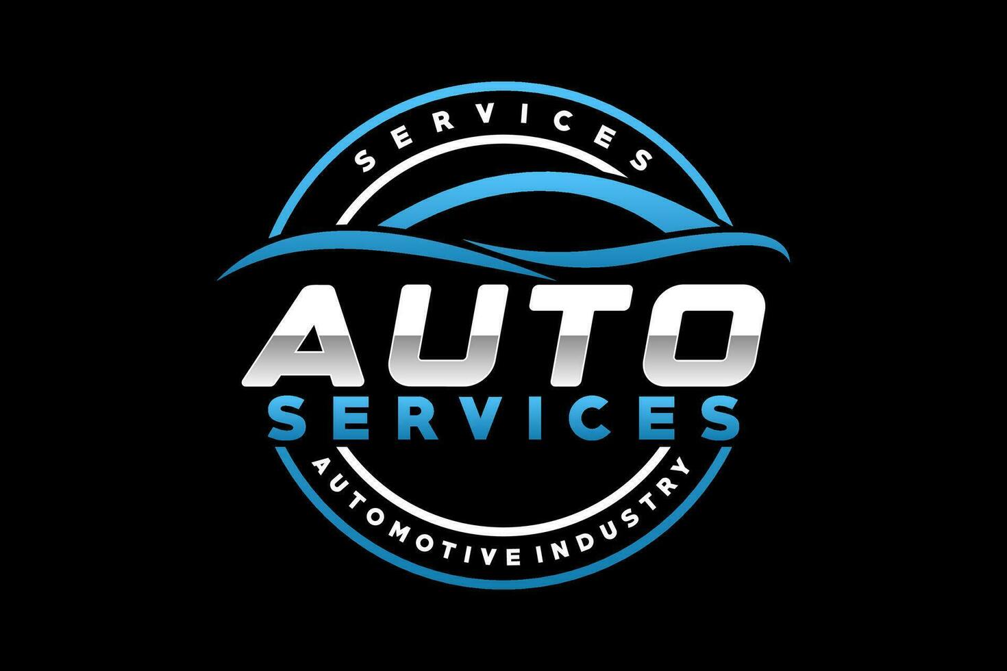 Auto Stil Auto Logo Design mit Konzept Sport Fahrzeug Symbol Silhouette vektor