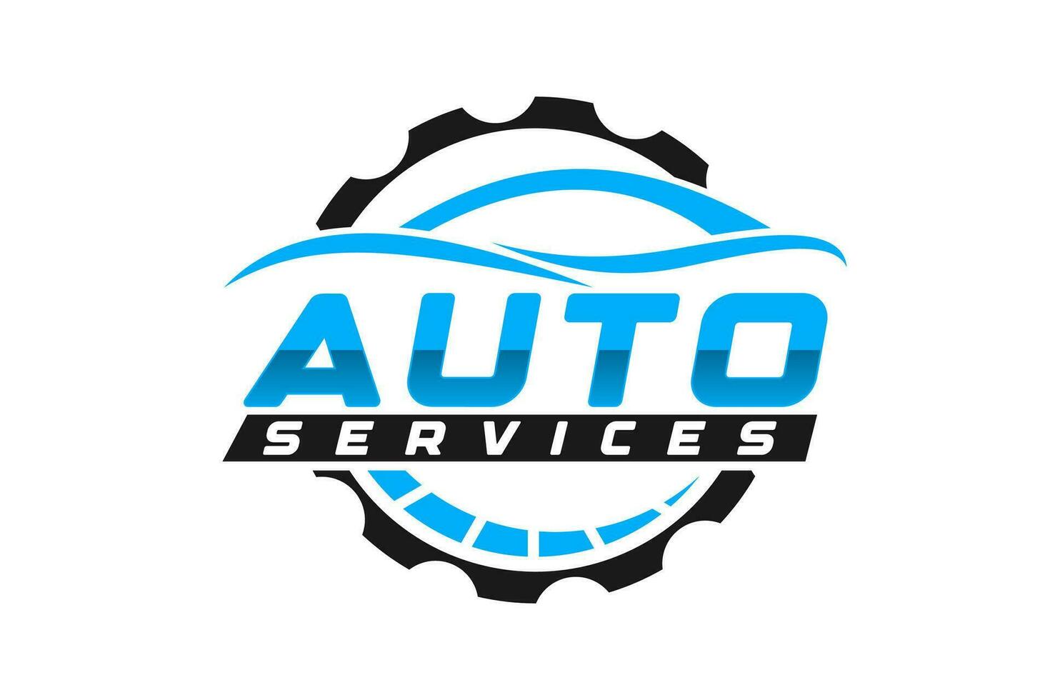 Auto Stil Auto Logo Design mit Konzept Sport Fahrzeug Symbol Silhouette vektor