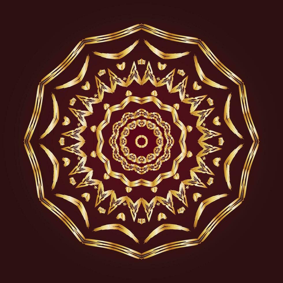 abstrakt Mandala kreisförmig Muster Gradient im bilden von Mandala zum Henna, mehndi, Tätowierung, Dekoration. dekorativ Ornament im ethnisch orientalisch Stil. Gradient Färbung Mandala. vektor