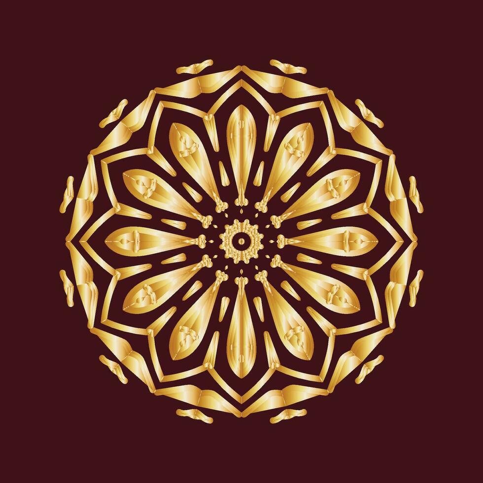 abstrakt Mandala kreisförmig Muster Gradient im bilden von Mandala zum Henna, mehndi, Tätowierung, Dekoration. dekorativ Ornament im ethnisch orientalisch Stil. Gradient Färbung Mandala. vektor