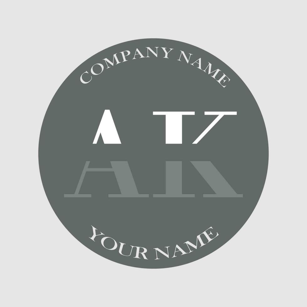 Initiale ak Logo Brief Monogramm Luxus Hand gezeichnet vektor