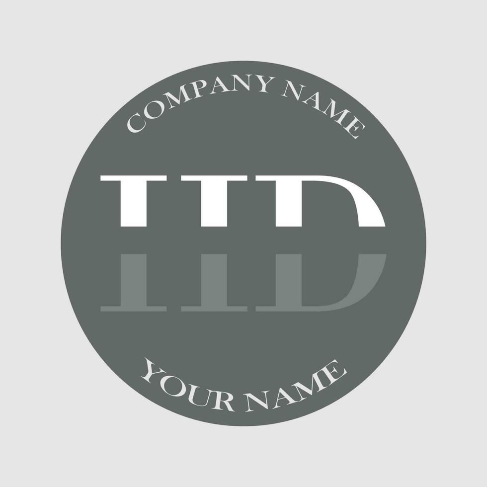 Initiale hd Logo Brief Monogramm Luxus Hand gezeichnet vektor