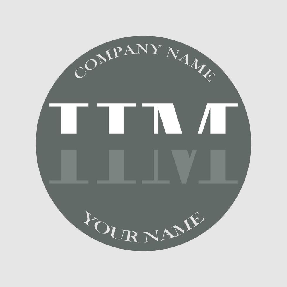 Initiale Hm Logo Brief Monogramm Luxus Hand gezeichnet vektor
