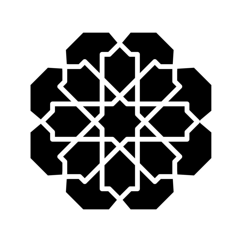 ramadan kareem dekorativ figur linje stil vektor